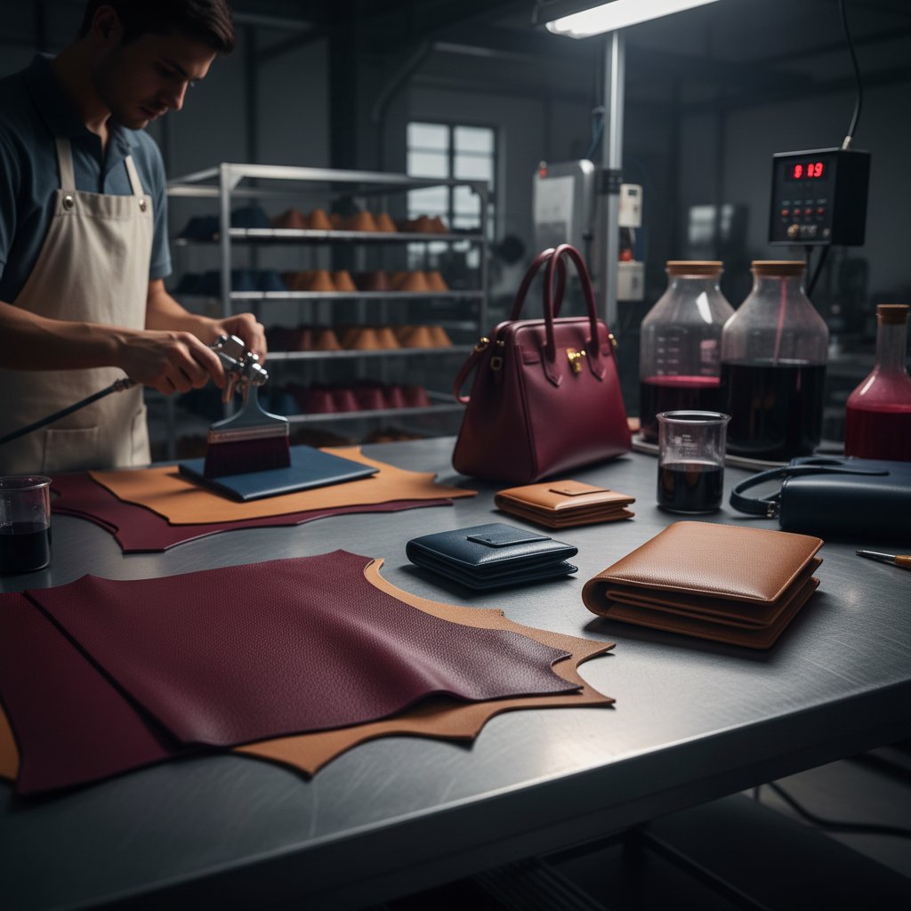 Acid Dyes application - leather dyeing