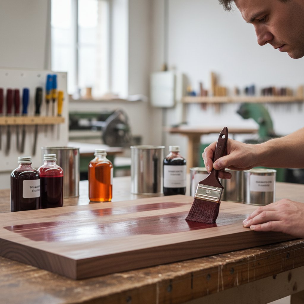 Solvent Dyes application - wood staining