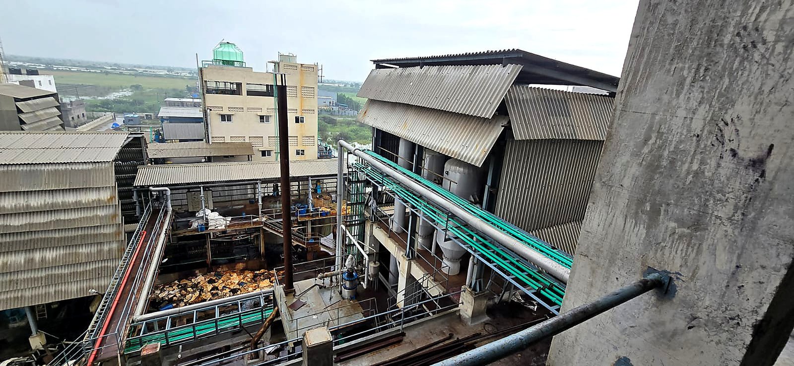 Aerial view of Yobai Industries plant at Sayakha
