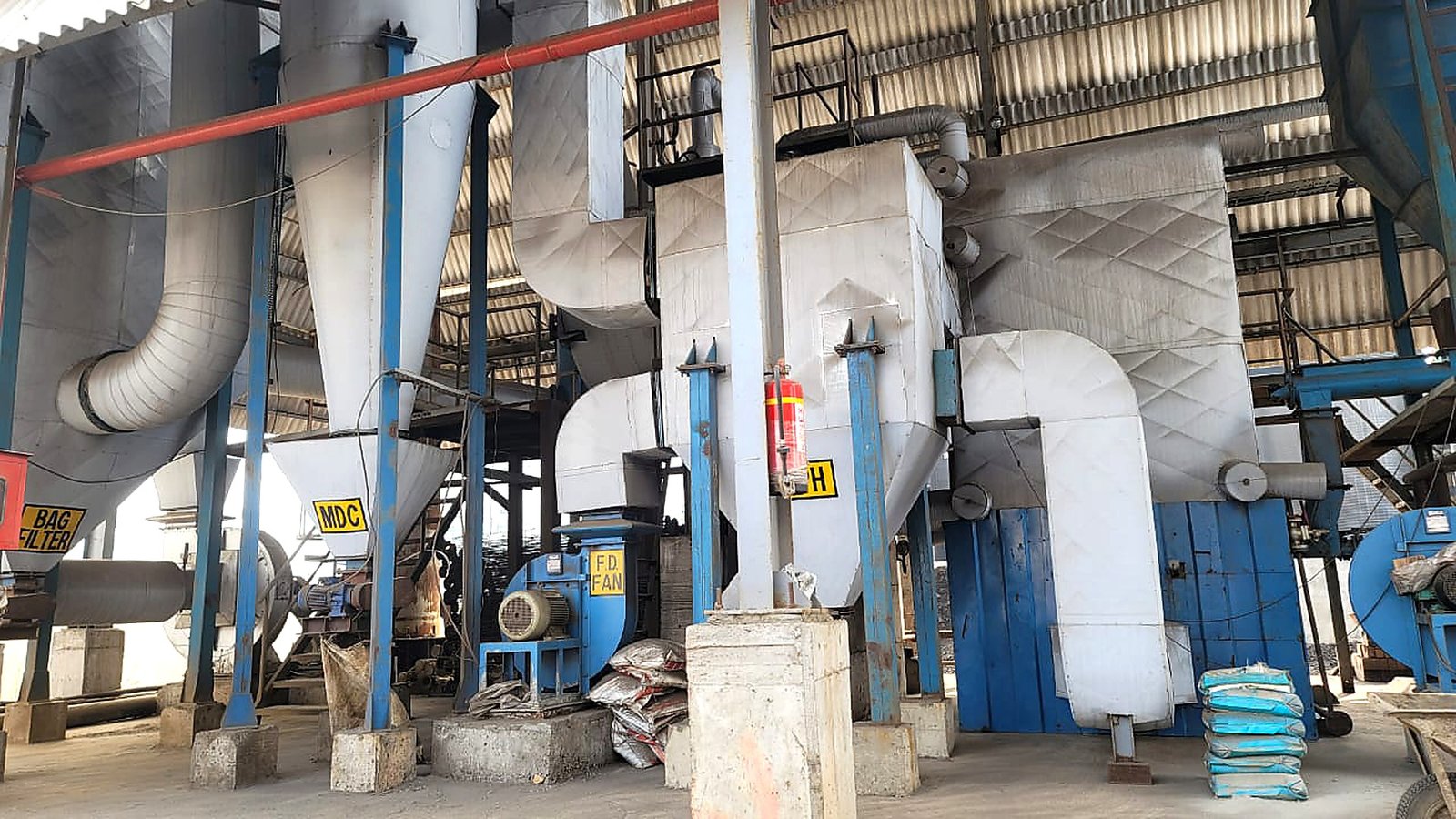 Spray dryer and finishing floor at Yobai Industries